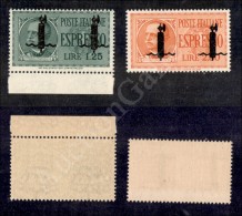 1944 - Saggi - Espressi (P1 + P2) - Serie Completa - 2 Valori Nuovi Con Gomma Integra (2.000) - Other & Unclassified