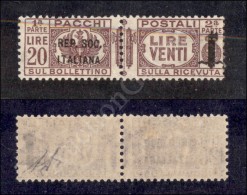 1944 - 20 Lire (47 - Pacchi Postali) Nuovo Con Gomma - Diena (500) - Sonstige & Ohne Zuordnung