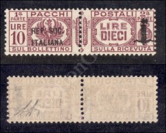 1944 - 10 Lire (46 - Pacchi Postali) Nuovo Con Gomma Integra - Ben Centrato (400+) - Other & Unclassified