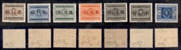 1944 - Errori Di Colore - Segnatasse GNR (47A/58A + 52Aa) - 7 Valori (serie Completa) Nuovi Con Gomma Integra -... - Other & Unclassified