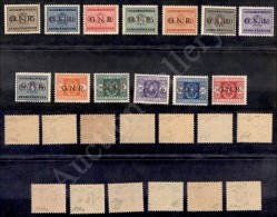 1944 - Segnatasse GNR (47/59) - Serie Completa - 13 Valori Nuovi Con Gomma Integra - Raybaudi (3.750) - Other & Unclassified