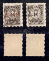 1944 - Saggi - Recapito GNR (P1/P2) - Serie Completa - 2 Valori Nuovi Con Gomma Integra (1.700) - Other & Unclassified