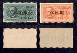 1944 - Espressi GNR (19/20) - Serie Completa - 2 Valori Nuovi Con Gomma Integra (750) - Autres & Non Classés
