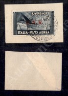 1944 - 2 Lire Aeroespresso (125 - Aerea) Su Frammento - Verona Titolare 26.5.44 (3.500+) - Other & Unclassified