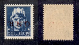 1944 - 35 Cent GNR (476a) Con Soprastampa Capovolta Nuovo Con Gomma Integra - Molto Bello (1.000) - Sonstige & Ohne Zuordnung