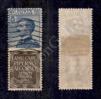 1924 - 25 Cent Piperno (6 - Pubblicitari) - Ottima Centratura - Molto Bello (1.650+) - Sonstige & Ohne Zuordnung