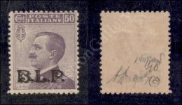 1922 - 50 Cent BLP (10) Nuovo Con Gomma - Diena + Cert. Caffaz (1.000) - Altri & Non Classificati