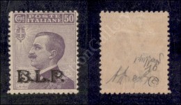 1922 - 50 Cent BLP (10) Nuovo Con Gomma - Diena + Cert. Caffaz (1.000) - Autres & Non Classés