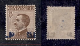 1921 - 40 Cent BLP (4Ai - Soprastampa Azzurro Nera) Con Soprastampa A Cavallo - Nuovo Con Gomma - Ottima Centratura... - Other & Unclassified