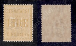 1903 - 50 Lire (31 - Segnatasse) Nuovo Con Gomma Integra - Ottimamente Centrato (975) - Other & Unclassified
