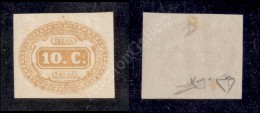 1863 - 10 Cent Giallo (1 - Segnatasse) Nuovo Con Gomma - Cert. Diena (2.500) - Sonstige & Ohne Zuordnung