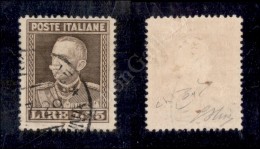 1929 - 1,75 Lire Bruno (242) Dentellato 13 1/2 - Oliva + Raybaudi + Cert. Bolaffi 100% (5.000) - Other & Unclassified