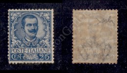 1901 - 25 Cent Azzurro (73) Nuovo Con Gomma - Ottimamente Centrato - Molto Bello (1.600) - Other & Unclassified