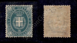 1889 - 5 Cent Verde (44) Nuovo Con Gomma Integra - Ottima Centratura - Molto Bello - Cert. Raybaudi (11.250) - Autres & Non Classés