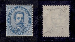 1879 - 25 Cent Azzurro (40) Nuovo Con Gomma Integra - Centratura Perfetta - Molto Bello - Cert. Raybaudi (11.250) - Sonstige & Ohne Zuordnung