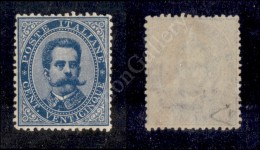 1879 - 25 Cent Azzurro (40) Nuovo Con Gomma E Traccia Di Linguella - Ottimamente Centrato - Diena (4.500) - Other & Unclassified