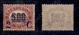 1878 - 2 Cent Su 5 Lire Lacca (35) Nuovo Con Gomma Integra - Ben Centrato - Molto Bello - Diena (2.750) - Other & Unclassified