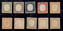 1861 - Non Emessi (1/5) - Serie Completa - 5 Valori Nuovi Con Gomma Integra (600) - Other & Unclassified