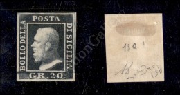 1859 - 20 Grana Ardesia Scuro (13c) Nuovo Senza Gomma - Diena + Cert. Raybaudi (415) - Other & Unclassified