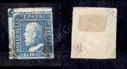 1859 - 2 Grana Azzurro (6) Angolo Di Foglio (pos. 1) - Molto Bello - Diena (220) - Sonstige & Ohne Zuordnung