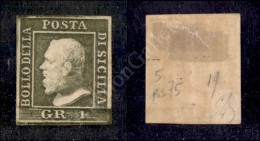 1859 - 1 Grano Verde Oliva (5) Nuovo Con Gomma - Diena (450) - Otros & Sin Clasificación