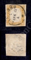 1861 - 80 Cent Giallo Arancio (17C) - Molto Bello - Raybaudi (700) - Sonstige & Ohne Zuordnung