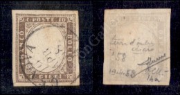 1858 - 10 Cent Terra D’ombra Chiaro (14a) - Sorani (850) - Other & Unclassified