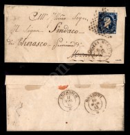 20 Cent Azzurro (2) Su Letterina Da Nizza A Cherasco Del 8.3.53 - Bolaffi (1.500) - Other & Unclassified