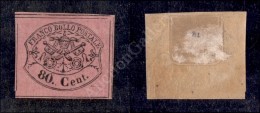 1867 - 80 Cent Rosa Lillaceo (20) Nuovo Con Gomma - Molto Bello (325) - Other & Unclassified