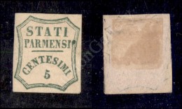 1859 - 5 Cent Verde Azzurro (12) Nuovo Senza Gomma (1.500) - Sonstige & Ohne Zuordnung