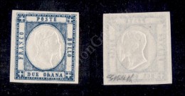 1861 - 2 Grana Azzurro (20) Nuovo Con Gomma Integra - Molto Bello - G. Bolaffi (450) - Other & Unclassified