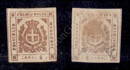 1859 - 80 Cent Arancio Bruno (18b - Senza Lo Zero) Nuovo Con Gomma - Decalco Oleoso - Molto Bello (600+) - Otros & Sin Clasificación