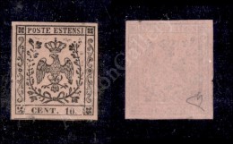 1852 - 10 Cent Rosa (9) Nuovo Con Gomma E Lieve Traccia Di Linguella - Diena (800) - Autres & Non Classés