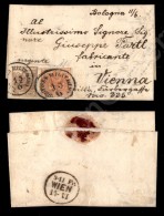 30 Cent Bruno (21) + 15 Cent Rosso (20) Ritagliati Nel Disegno Su Letterina Della I.R. Posta Milit. In. I. N. 1... - Otros & Sin Clasificación