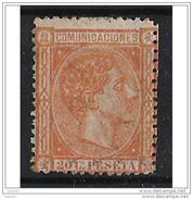 ES165STV-LFT***165S.España.Spain. Espagne.REY ALFONSO Xll .1875.(Ed 175**)  Sin  Charnela - Neufs