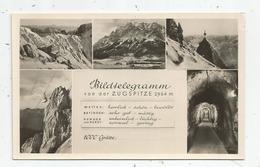 Cp , ALLEMAGNE , Bildtelegramm Von Der ZUGSPITZE , Multi Vues, Télégramme , Vierge , N°  6782 - Zugspitze