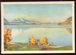 CPM Neuve Suisse THOUNE Le Lac En Automne Vu Par Le Peintre Marcus JACOBI - Thoune / Thun