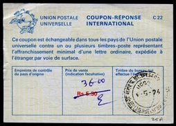 INDE  International Reply Coupon / Coupon Réponse International - Sin Clasificación