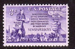 USA 1952 Newspaperboys Commemoration, MNH (SG 1012) - Ongebruikt