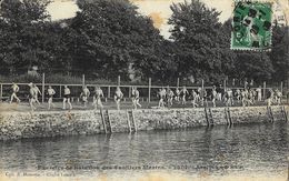 Exercice De Natation Des Fusiliés Marins: Arrivée Au Bain - Collection E. Hamonic - Swimming