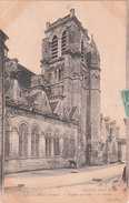Carte Postale Ancienne De L'Yonne - Saint Bris Le Vineux - Façade Latérale Et Le Clocher - Saint Bris Le Vineux