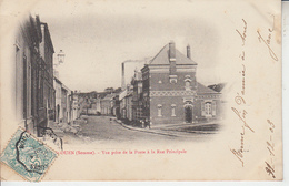 SAINT OUEN   ( Somme )  - Vue Prise De La Poste à La Rue Principale  PRIX FIXE  PRIX FIXE - Saint Ouen