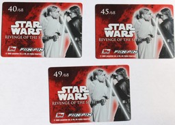 3 Cartes 3D Star Wars Revenge Of The Sith Flix Pix 2005 Topps - Star Wars