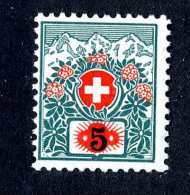 2687 Switzerland 1916  Michel #38  Mnh**  Scott #J44 ~Offers Always Welcome!~ - Postage Due