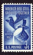 USA 1957 Steel Industry Centenary, MNH (SG 1092) - Ongebruikt