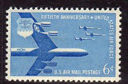 USA 1957 50th Anniversary Of US Air Force Airmail, Hinged Mint (SG A1097) - Ongebruikt