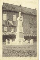 Haillot (ohey) Monument Et Ecole Des Filles Photo E. Roumont - Ohey