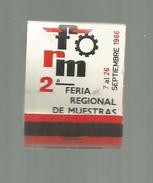 G-I-E , Tabac , Boites , Pochette D'ALLUMETTES , Publicité , 2 Scans , 2 A FERIA REGIONAL DE MUESTRAS , 1966, Valladolid - Boites D'allumettes