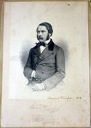 MUSIQUE DRESCHOCK  PORTRAIT LITHOGRAPHIE 19° AVEC DEDICACE ? A VERIFIER   VIRTUOSE RUSSIE PIANO - Prenten & Gravure