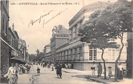 94-ATFORVILLE- RUE DE VILLENEUVE ET LES ECOLES - Alfortville